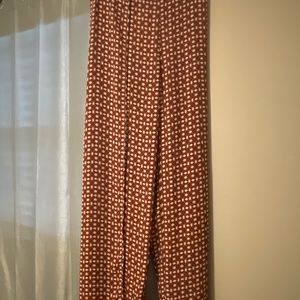 Flowy Geo Print Pants